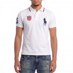 Ralph Lauren Polo Chief Keef Weiß Marineblau Herren Baumwolle – Tragefoto_1