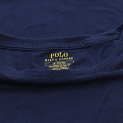 Ralph Lauren T-Shirt Chief Keef Marineblau Herren Baumwolle – Nahaufnahme-3