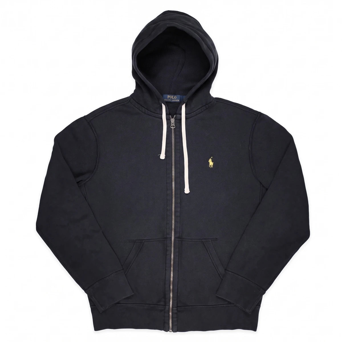 Ralph Lauren Zipper Pasha Schwarz Gold Herren Baumwolle – Vorderansicht