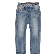Rock Revival Jeans Straight Blau Herren Baumwolle, Elasthan – Vorderansicht