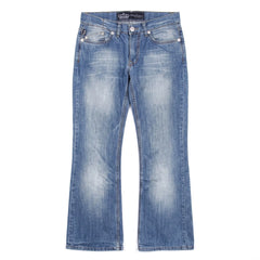 Victoria Beckham Jeans Bootcut Blau Damen Baumwolle – Vorderansicht