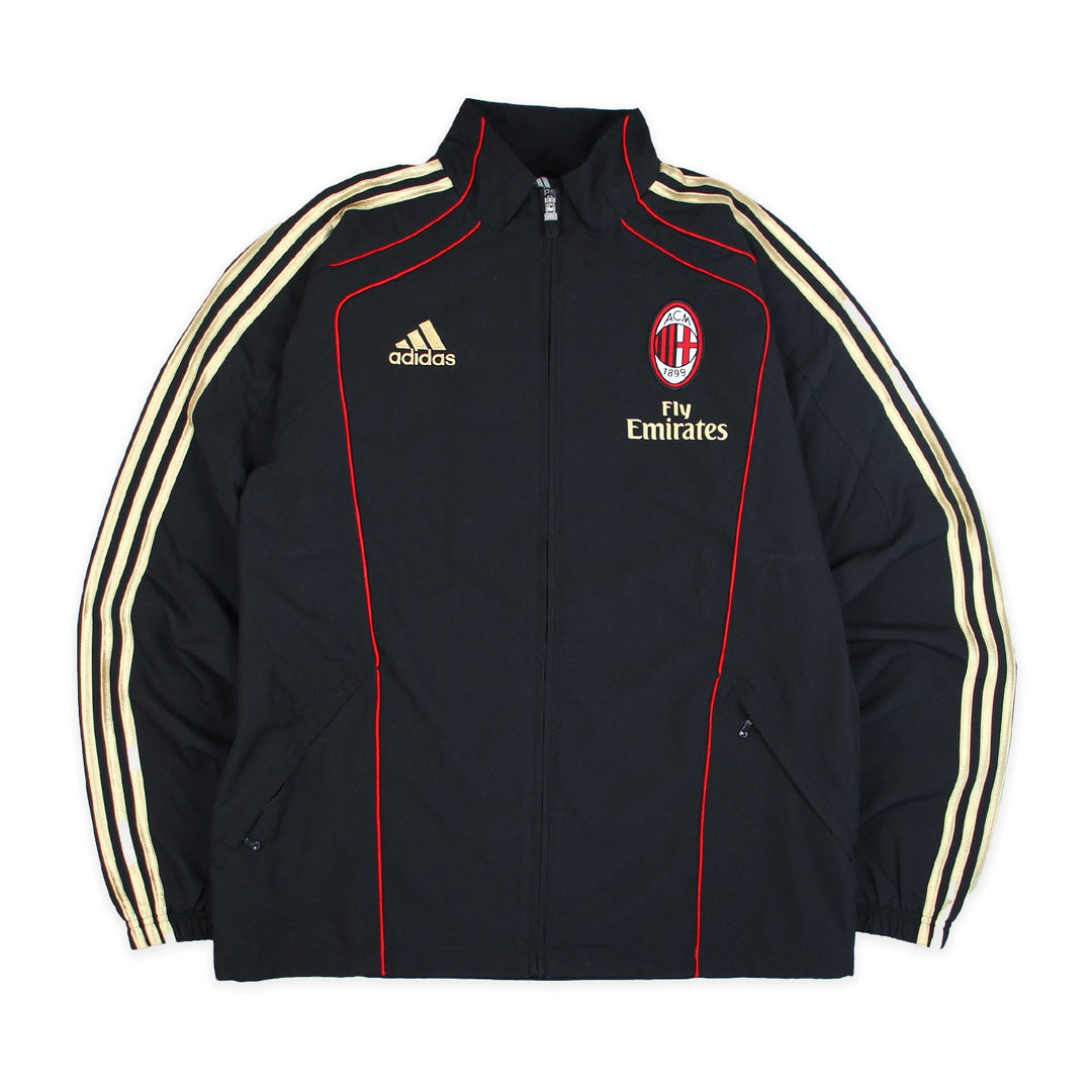 Adidas AC Milan Trackjacket in Schwarz Gold Größe M