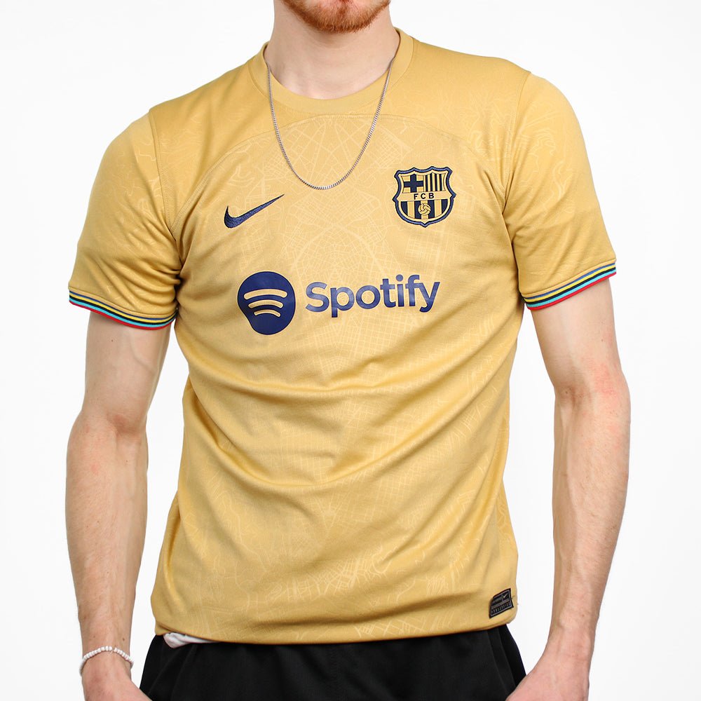 Adidas Barcelona Trikot 22 - Farbe: Gold - Größe: S - VintageR2