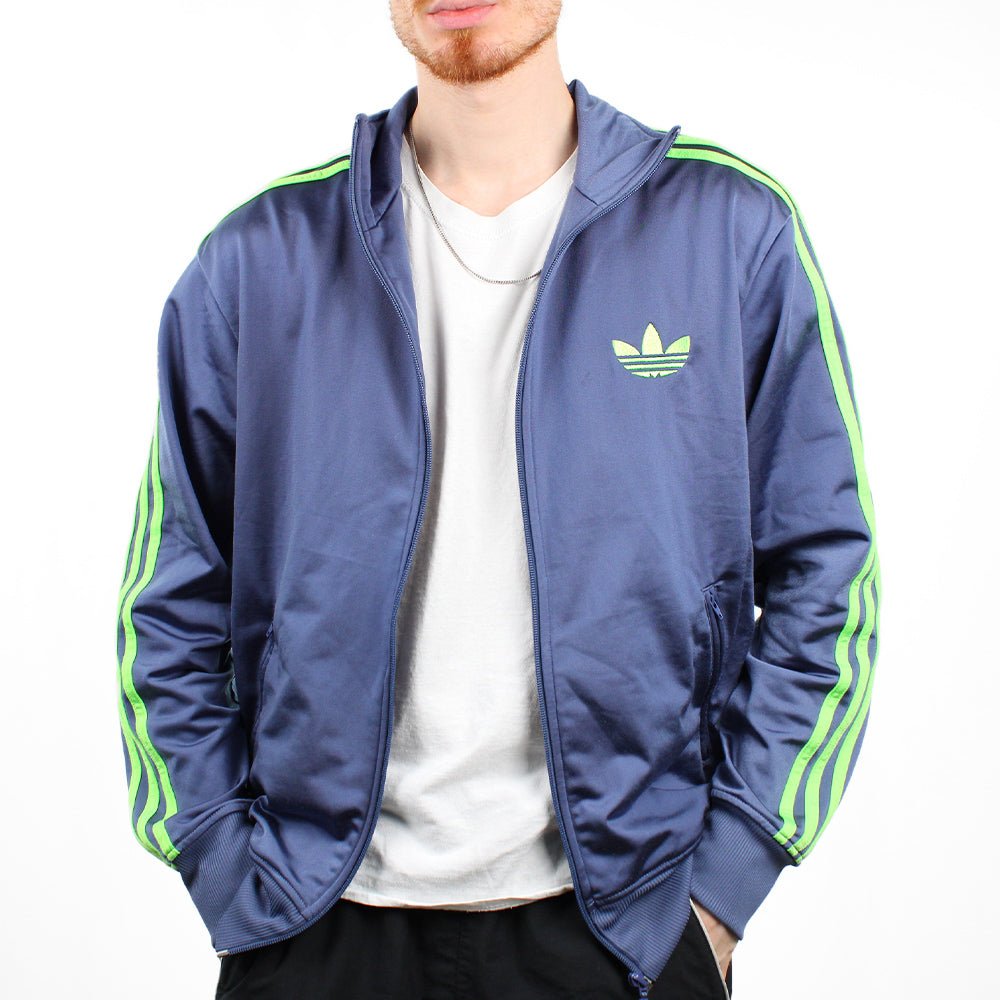 Adidas Beckenbauer Firebird Jacke - Farbe: Navy - Größe: L - VintageR2