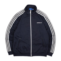 Adidas Beckenbauer Trainingsjacke in Marineblau Weiß Größe L