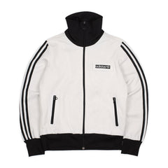 Adidas Beckenbauer Vintage Trackjacket in Weiß Schwarz Größe M