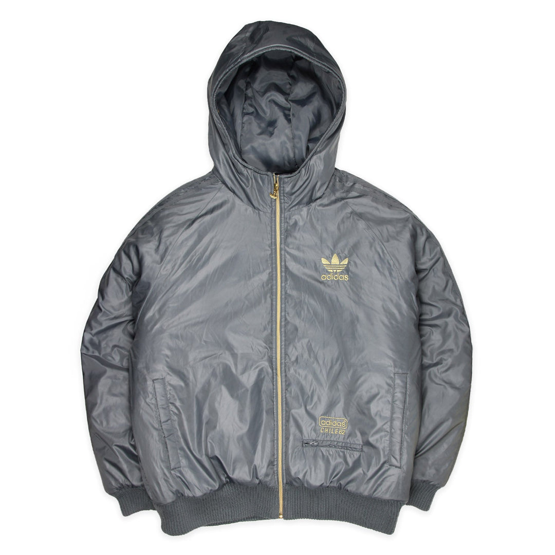 Adidas Chile 62 Winterjacke in Grau Gold Größe L