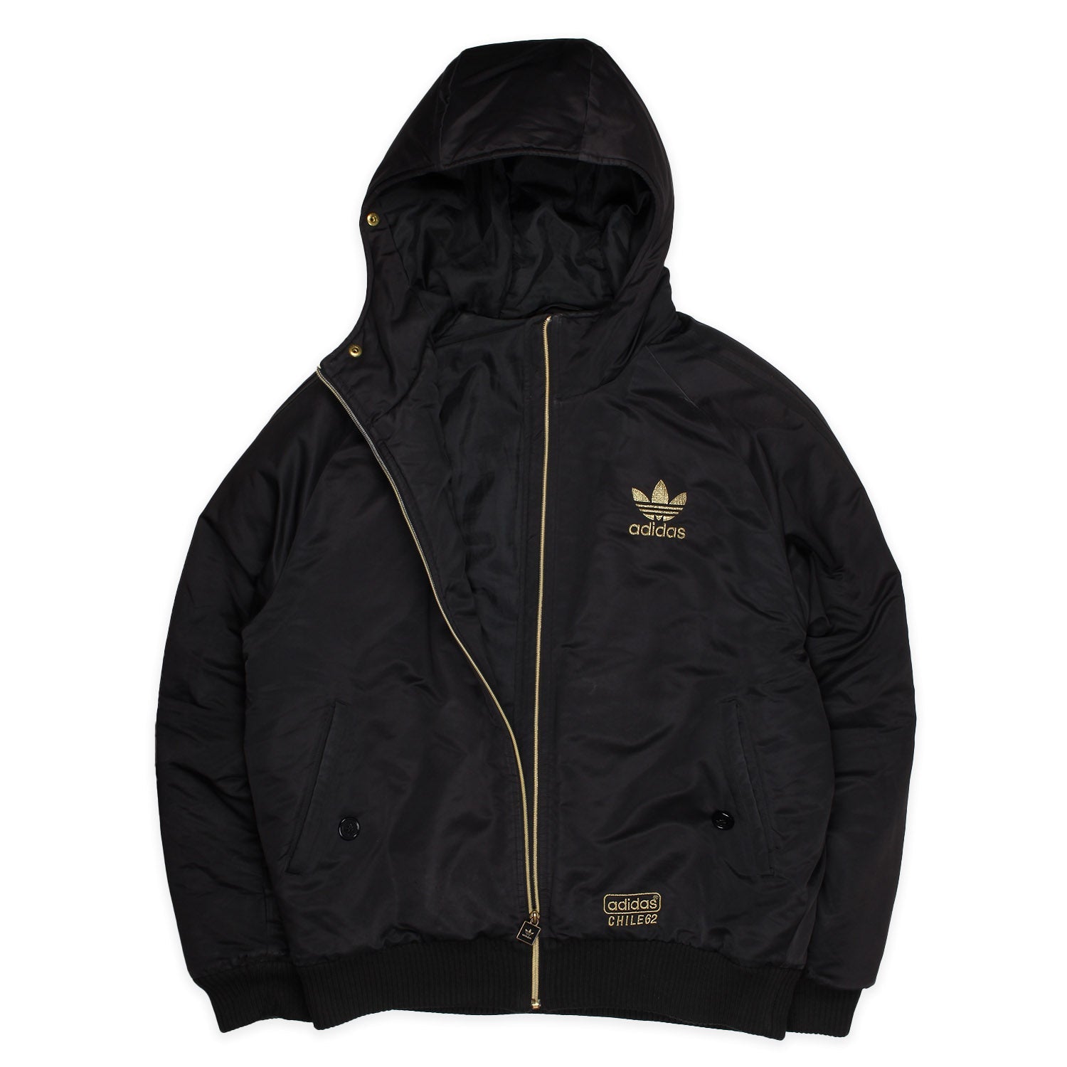 Adidas Chile 62 Winterjacke in Schwarz Gold Größe L