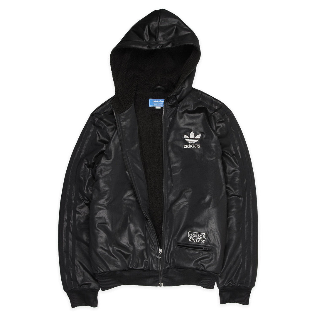 Adidas Chile 62 Winterjacke in Schwarz Silber Größe S