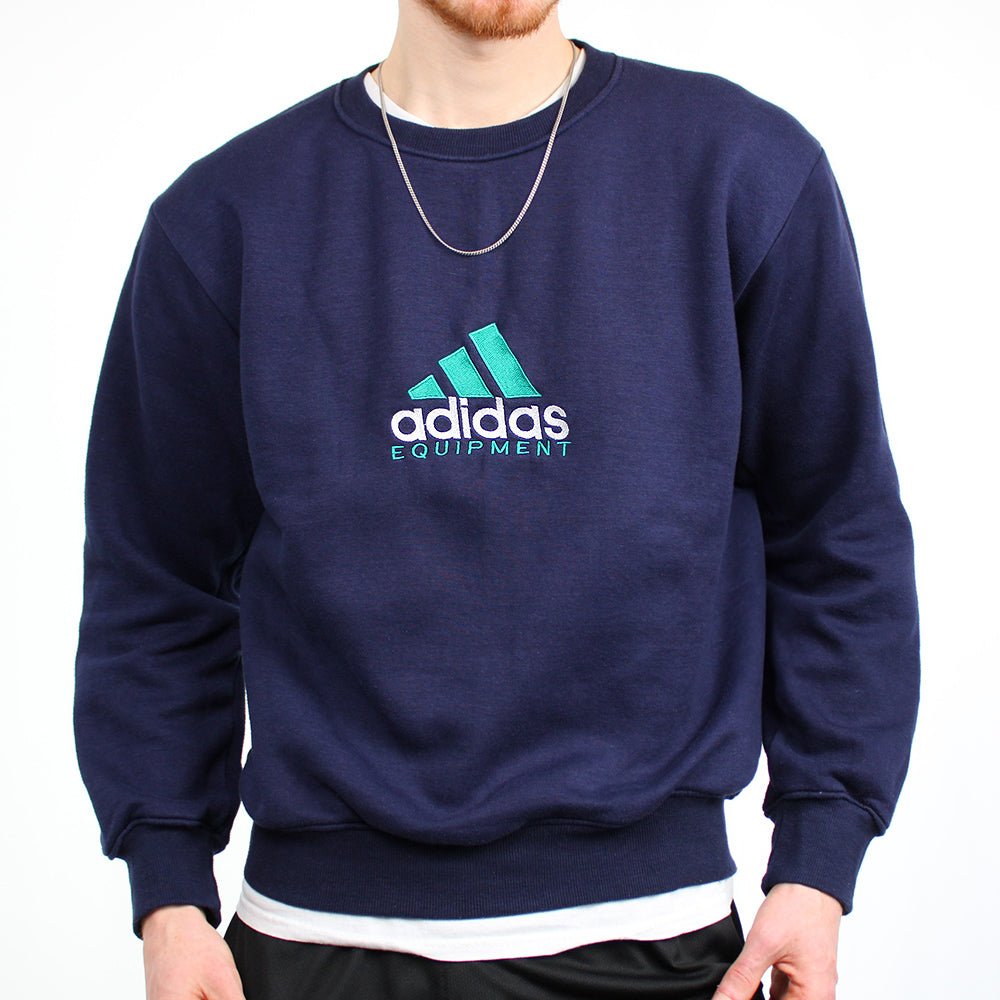 Adidas Equipment Vintage Pullover - Farbe: Navy - Größe: S - VintageR2