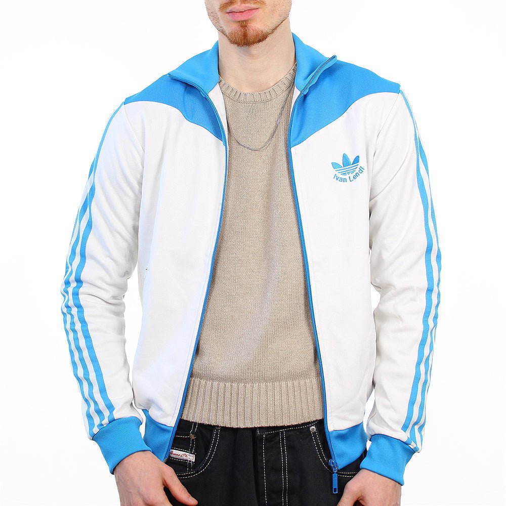 Adidas Firebird Ivan Lendl Trainingsjacke - Farbe: White - Größe: M - VintageR2