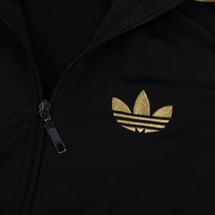 Adidas Firebird Trainingsanzug in Schwarz Gold Größe S