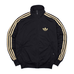 Adidas Firebird Trainingsanzug in Schwarz Gold Größe S