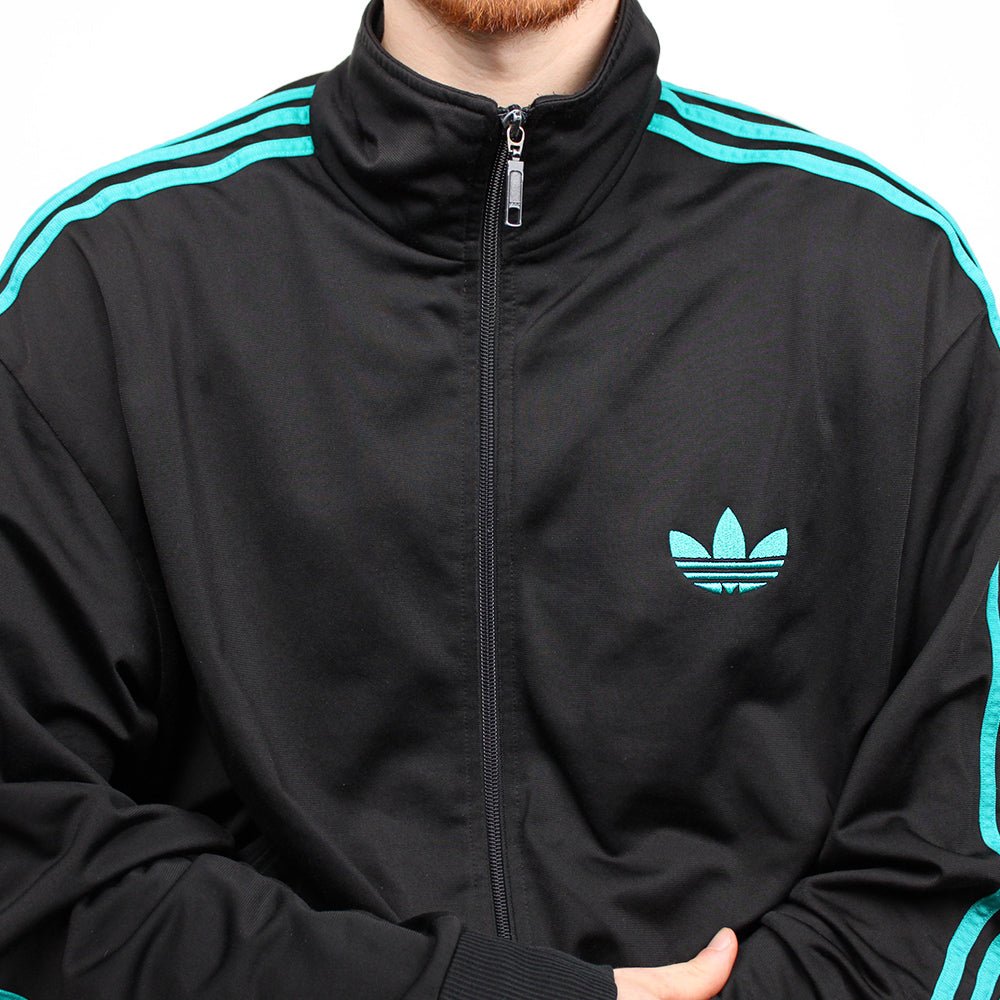 Adidas jacke schwarz türkis online