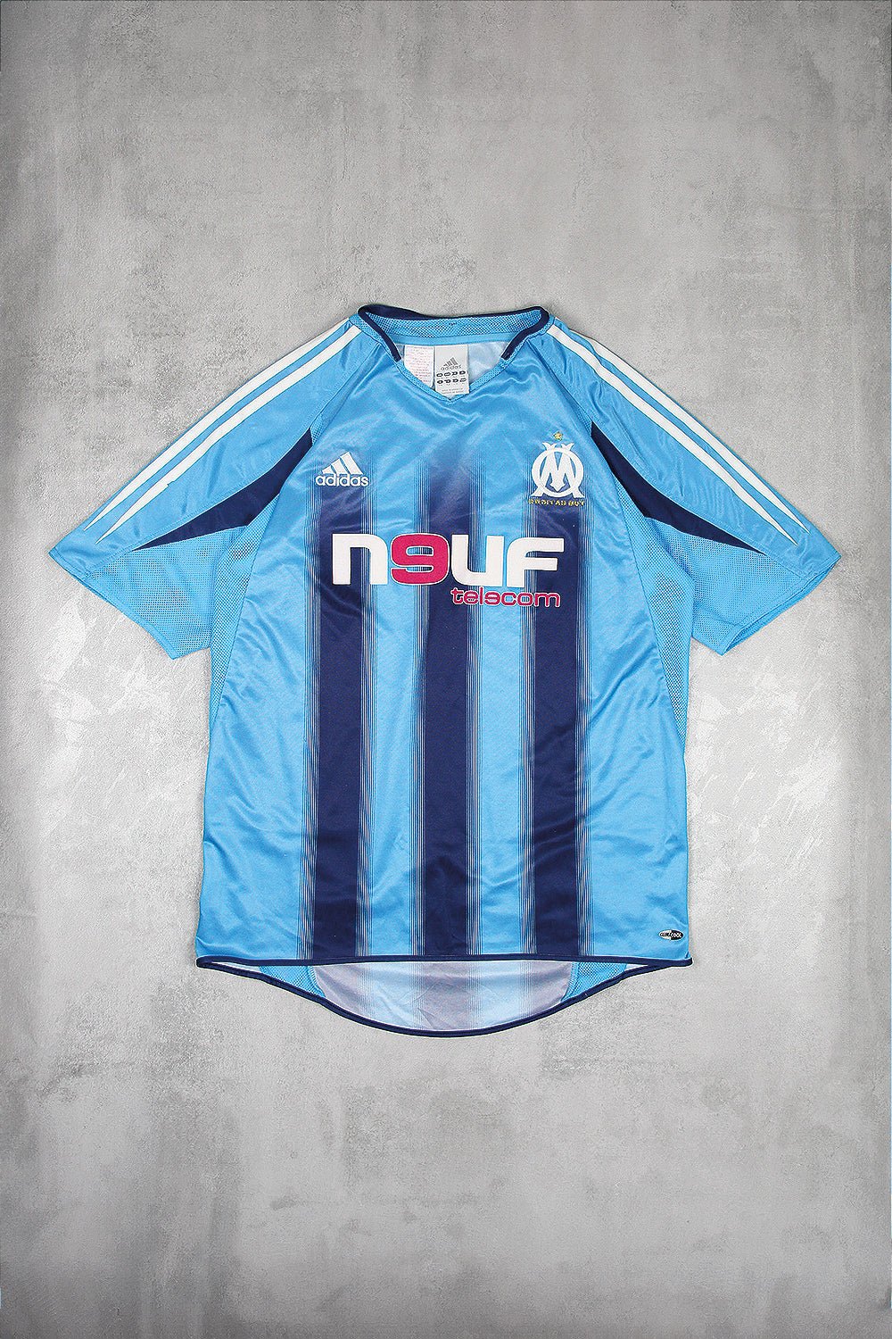 Adidas Marseille Trikot N9uf 2004 - Farbe: LightSkyBlue - Größe: M - VintageR2