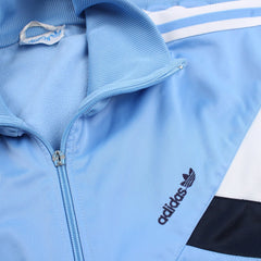 Adidas Retro Boxxy Sportjacke - Farbe: LightSkyBlue - Größe: L - VintageR2
