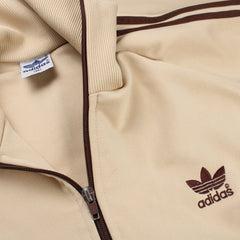 Adidas Retro Sportjacke - Farbe: Beige - Größe: M - VintageR2