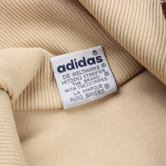 Adidas Retro Sportjacke - Farbe: Beige - Größe: M - VintageR2