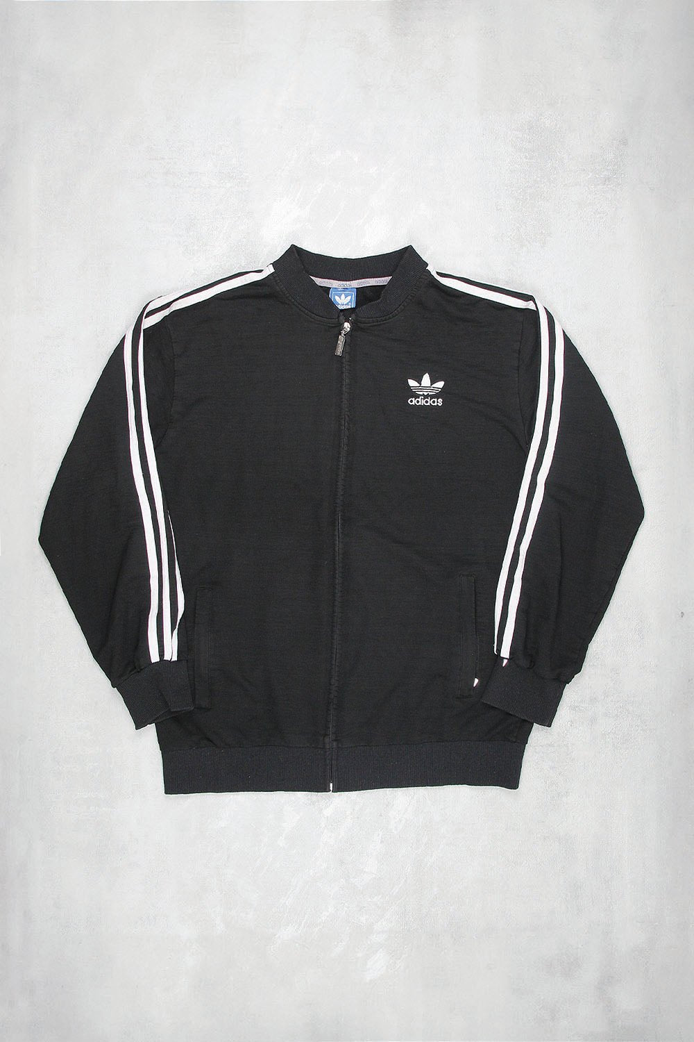 Adidas Retro Sweatjacke - Farbe: Black - Größe: L - VintageR2