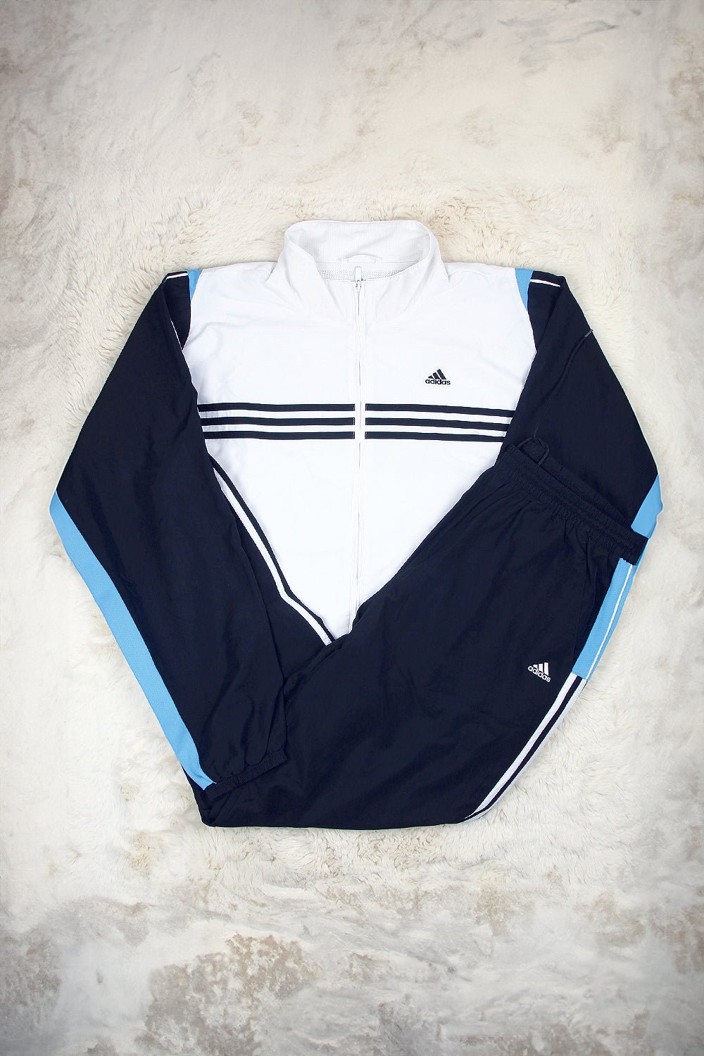 Adidas Retro Trainingsanzug - Farbe: White - Größe: XXL - VintageR2