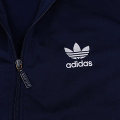 Adidas Retro Trainingsjacke in Marineblau Weiß Größe M