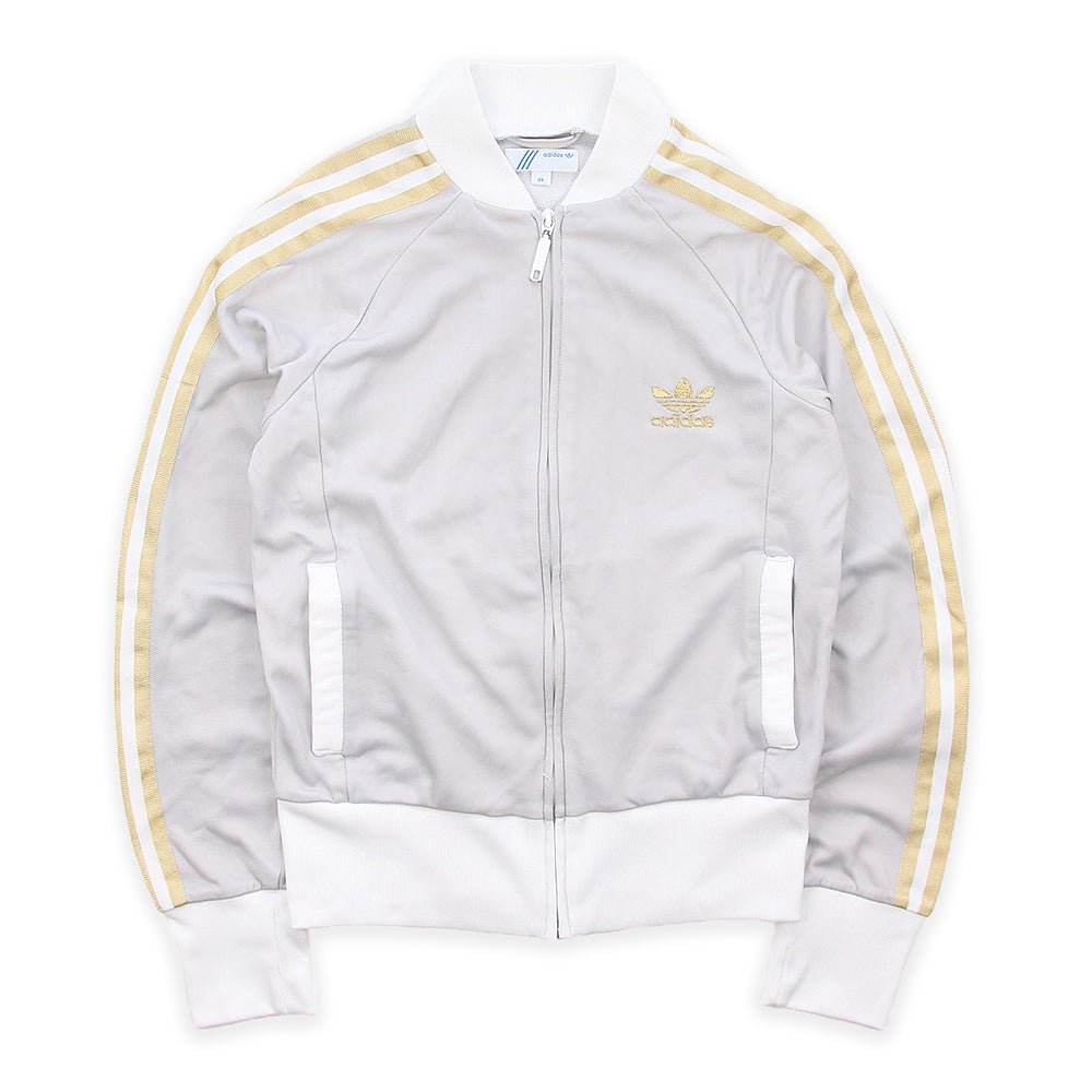 Adidas Retro Trainingsjacke Trefoil - Farbe: Grey - Größe: S - VintageR2