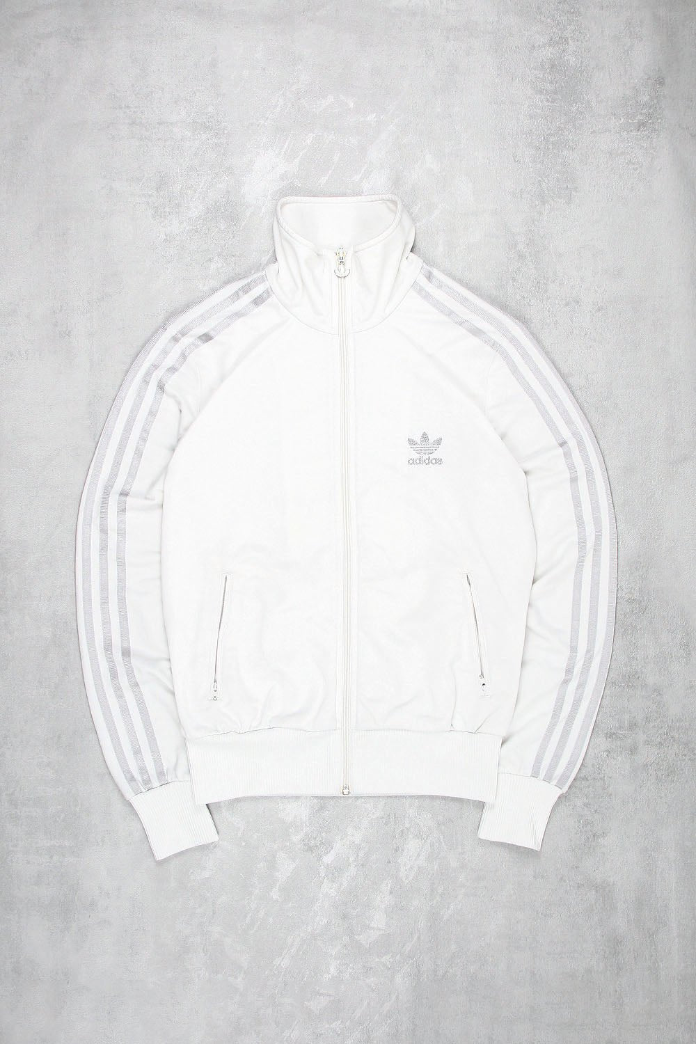Adidas Retro Trefoil Sportjacke - Farbe: White - Größe: M - VintageR2