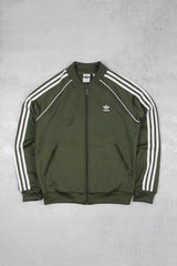 Adidas Sportjacke Trefoil - Farbe: Olive - Größe: S - VintageR2