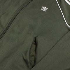 Adidas Sportjacke Trefoil - Farbe: Olive - Größe: S - VintageR2