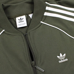 Adidas Sportjacke Trefoil - Farbe: Olive - Größe: S - VintageR2