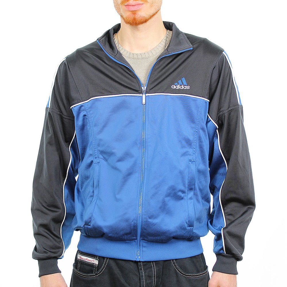 Adidas Trainingsjacke Vintage - Farbe: RoyalBlue - Größe: M - VintageR2