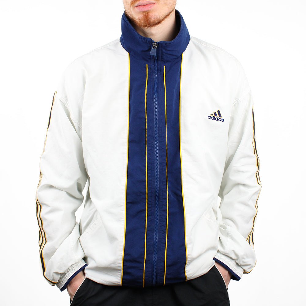 Adidas Trainingsjacke Vintage - Farbe: White - Größe: XL - VintageR2