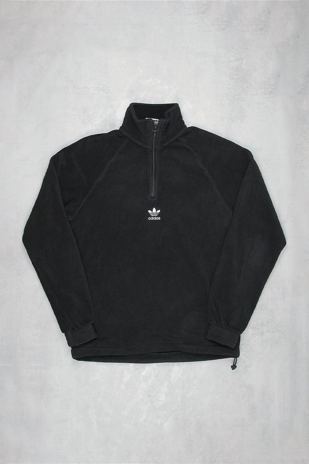 Adidas Trefoil Fleece Troyer - Farbe: Black - Größe: M - VintageR2