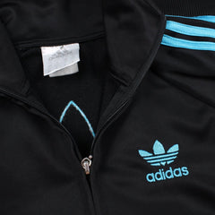 Adidas Trefoil glanz Jacke - Farbe: Black - Größe: S - VintageR2