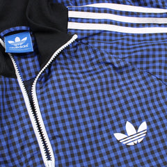 Adidas Trefoil Karierte Trainingsjacke - Farbe: RoyalBlue - Größe: XL - VintageR2