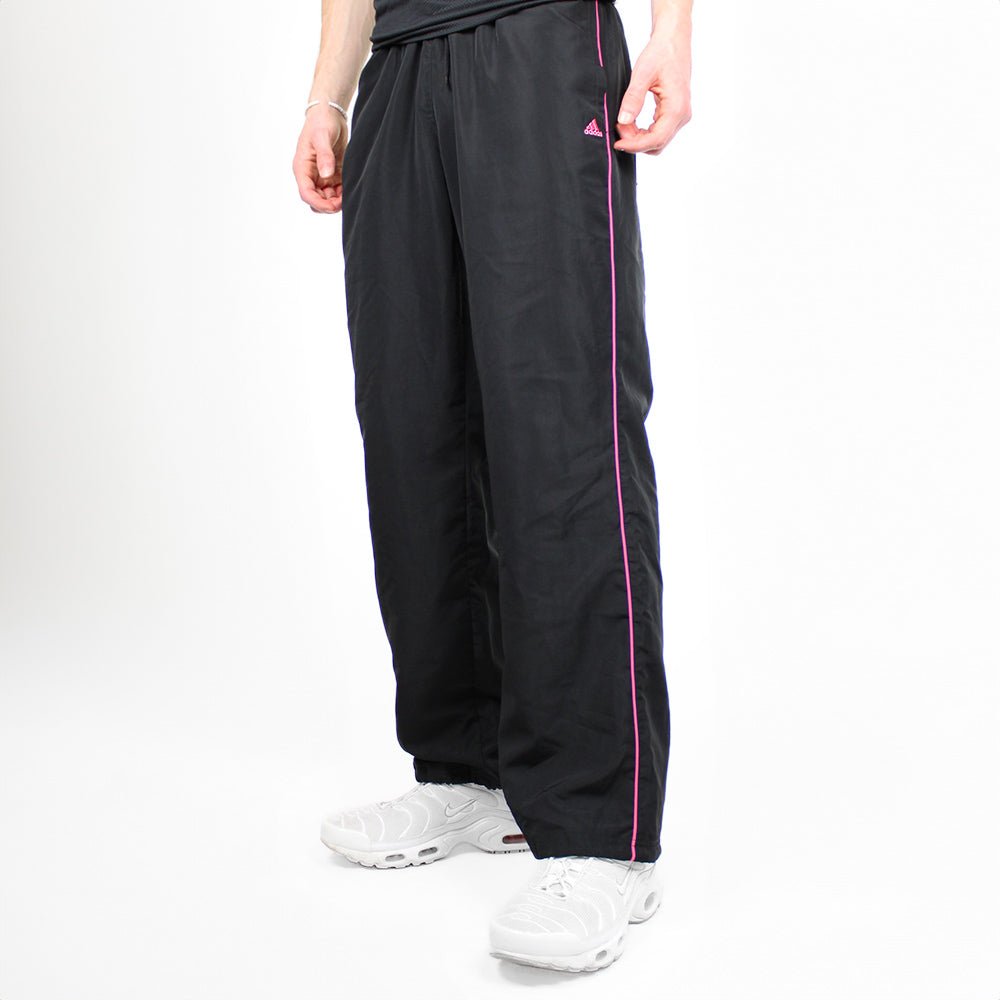 Adidas Vintage Baggy Trackpants gestreift - Farbe: Black - Größe: L - VintageR2