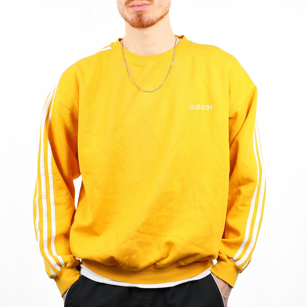 Adidas Vintage Boxxy Sweater - Farbe: Gold - Größe: L - VintageR2