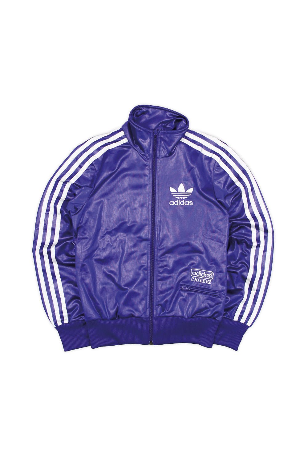 Adidas Vintage Chile 62 Firebird Trackjacket Glanz - Farbe: Purple - Größe: S - VintageR2