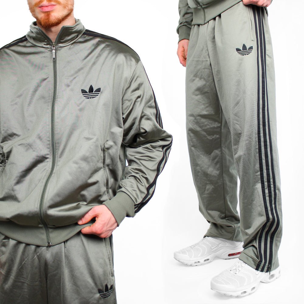 Adidas Vintage Glanz Firebird Tracksuit - Farbe: Olive - Größe: L - VintageR2