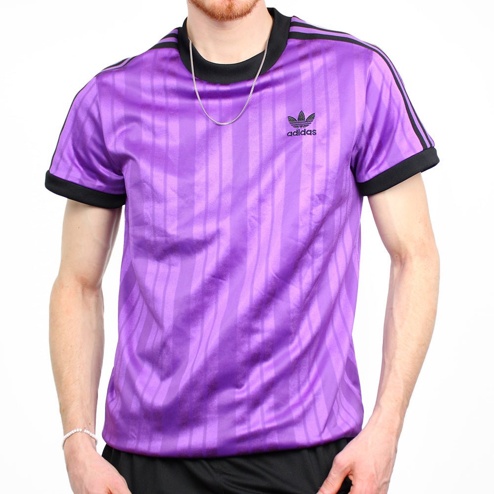 Adidas Vintage Glanz T - Shirt - Farbe: Purple - Größe: M - VintageR2