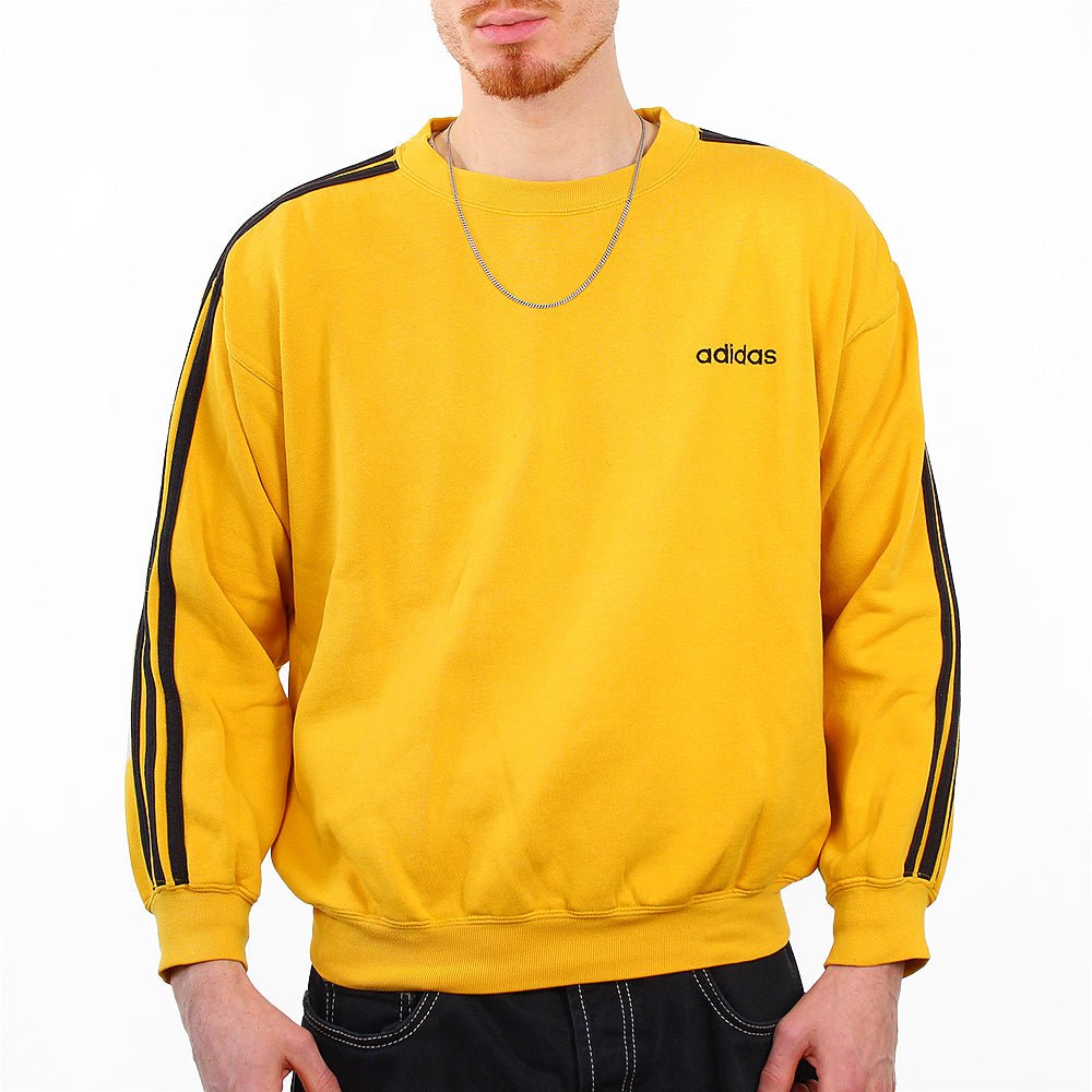 Adidas Vintage Pullover - Farbe: Gold - Größe: M - VintageR2