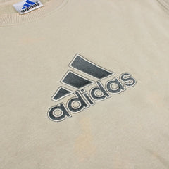 Adidas Vintage Spellout Pullover - Farbe: Beige - Größe: L - VintageR2