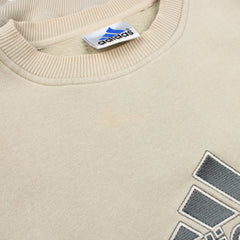 Adidas Vintage Spellout Pullover - Farbe: Beige - Größe: L - VintageR2