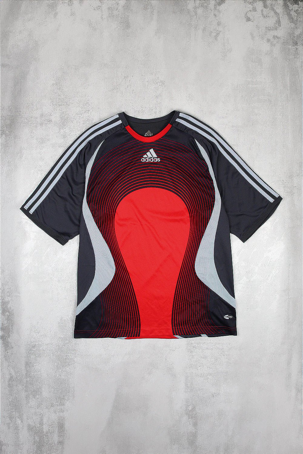Adidas Vintage Sport T-Shirt - Farbe: Red - Größe: M - VintageR2