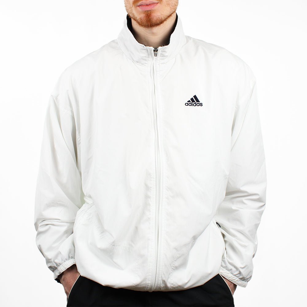 Adidas Vintage Sportjacke - Farbe: White - Größe: XL - VintageR2