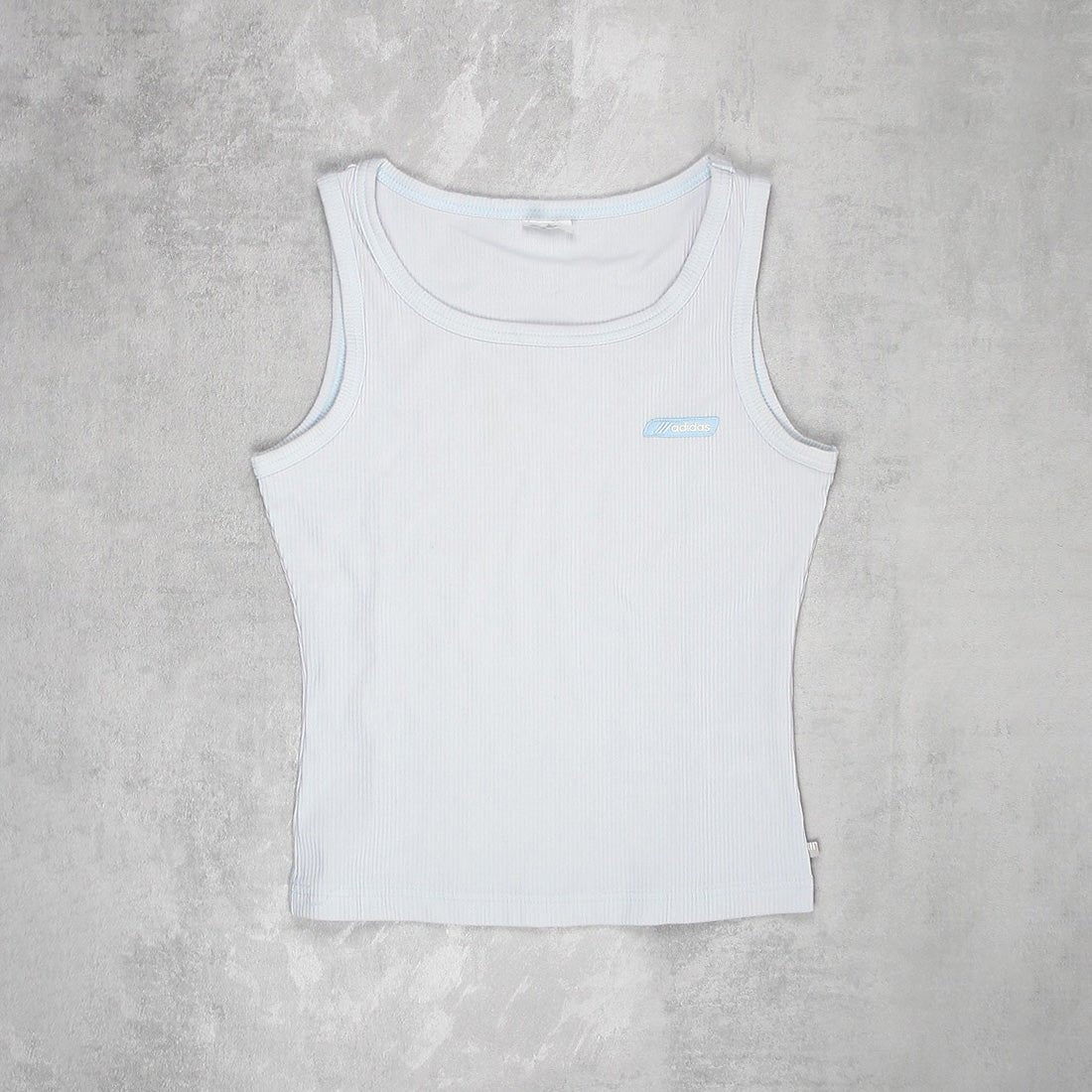 Adidas Vintage Tanktop Babyblau Cord - Farbe: LightSkyBlue - Größe: S - VintageR2