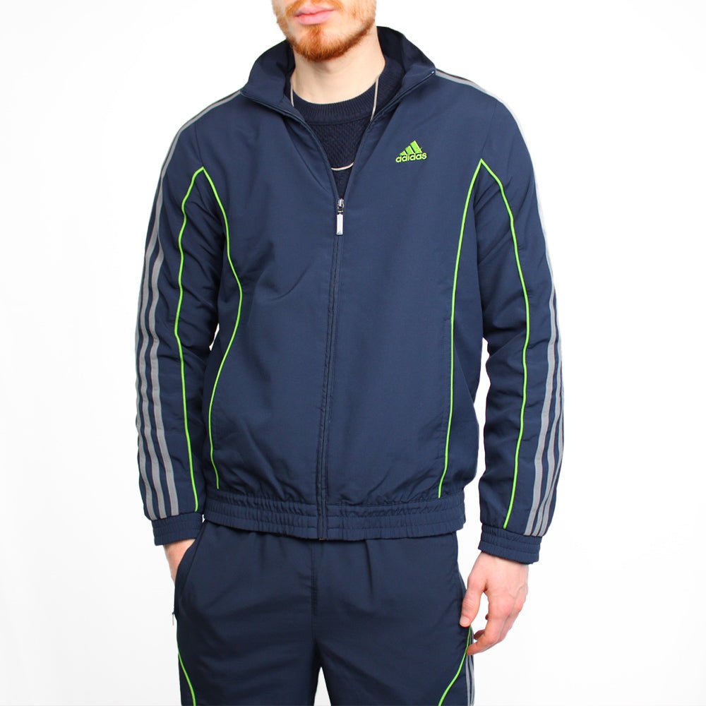 Adidas Vintage Tracksuit gestreift - Farbe: Navy - Größe: M - VintageR2