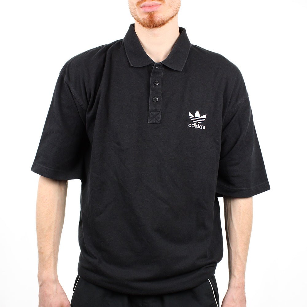 Adidas Vintage Trefoil Polo Shirt - Farbe: Black - Größe: XXL - VintageR2