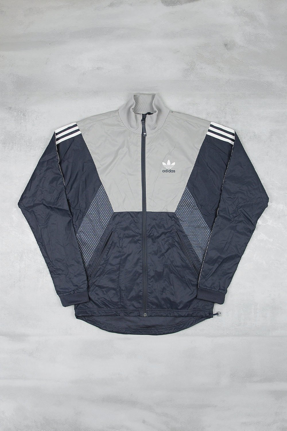 Adidas Windbreaker Jacket - Farbe: Grey - Größe: M - VintageR2