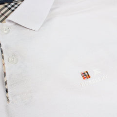 Burberry Vintage Polo Shirt - Farbe: White - Größe: XL - VintageR2